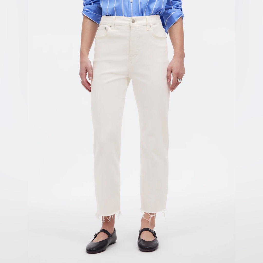 Nwt Madewell The '90s Straight Crop Jean